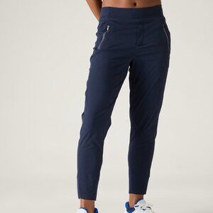 ATHLETA TREKKIE NORTH HIKING JOGGER PANT NAVY BLUE SIZE 0 P